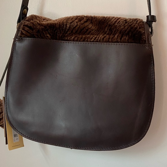 Patricia Nash Laser Cut Sherpa La Cruz Saddle Bag - Picture 4 of 6